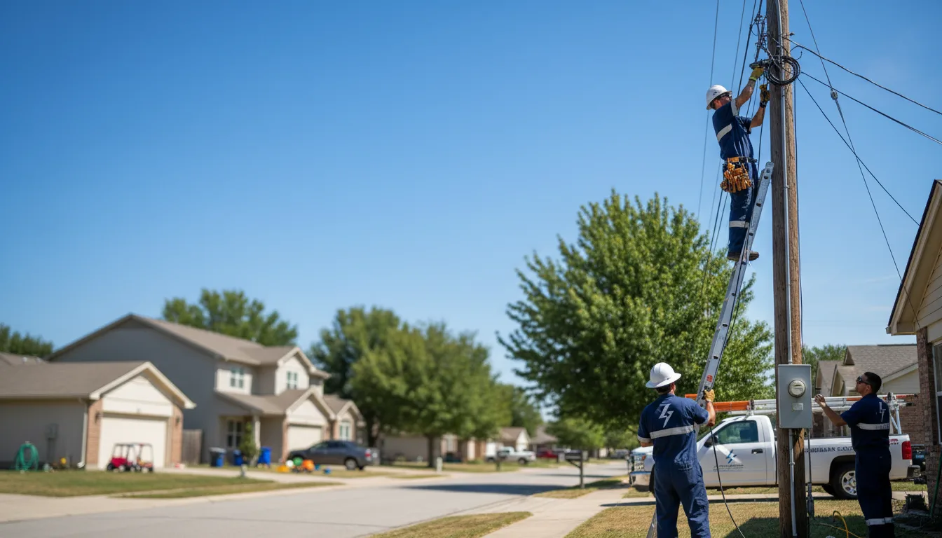 Residential electrician providing installation services in Lonsdale, AR